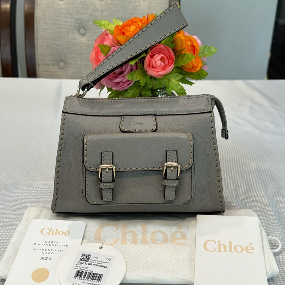 New & Authentic Chloe wristlet with authenticity card